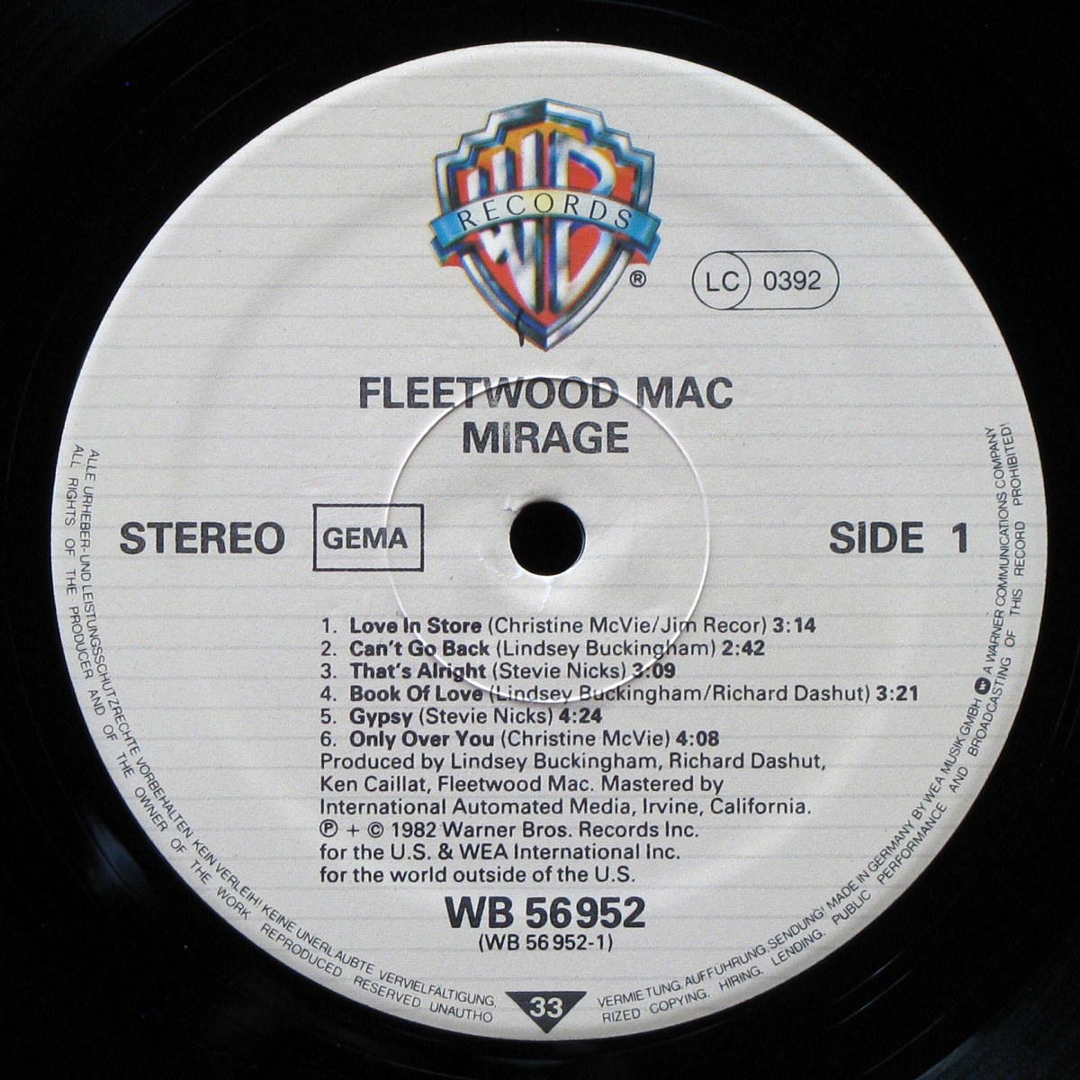 LP Fleetwood Mac — Mirage фото 2