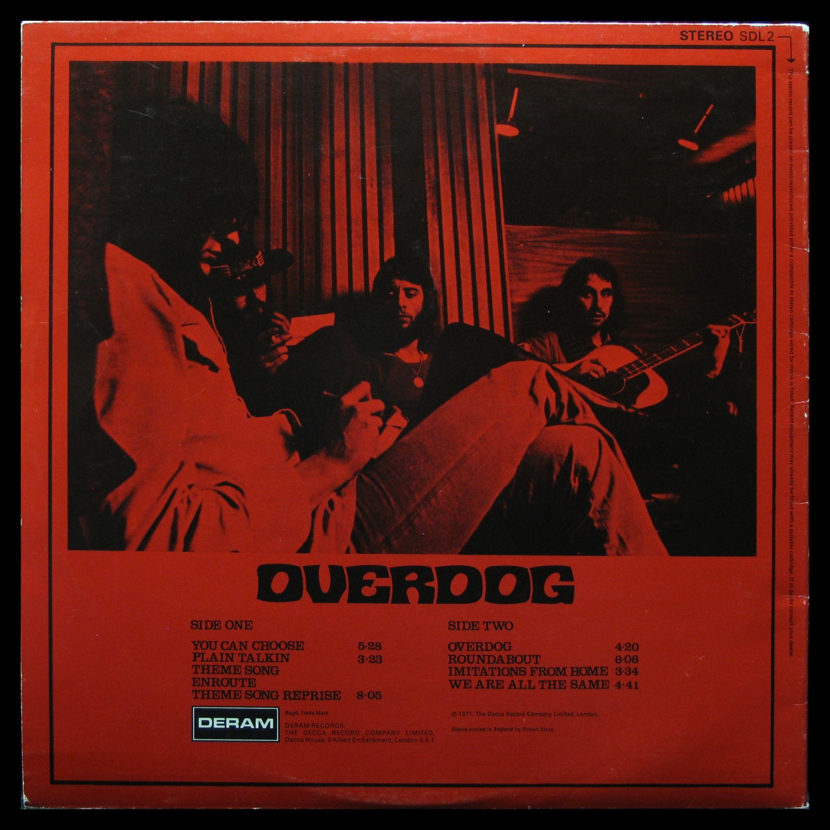 LP Keef Hartley Band — Overdog фото 2