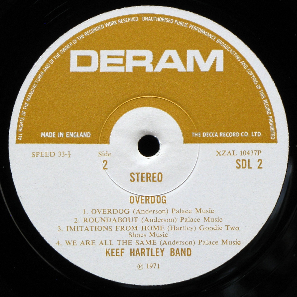 LP Keef Hartley Band — Overdog фото 4