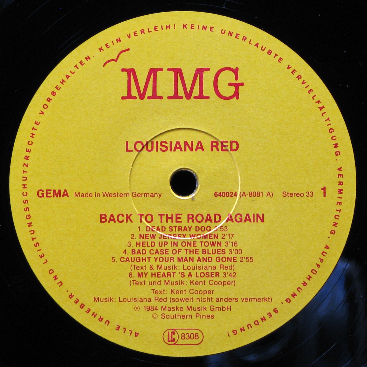 LP Louisiana Red — Back To The Road Again фото 2