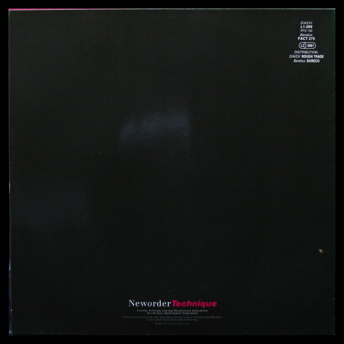 LP New Order — Technique фото 2