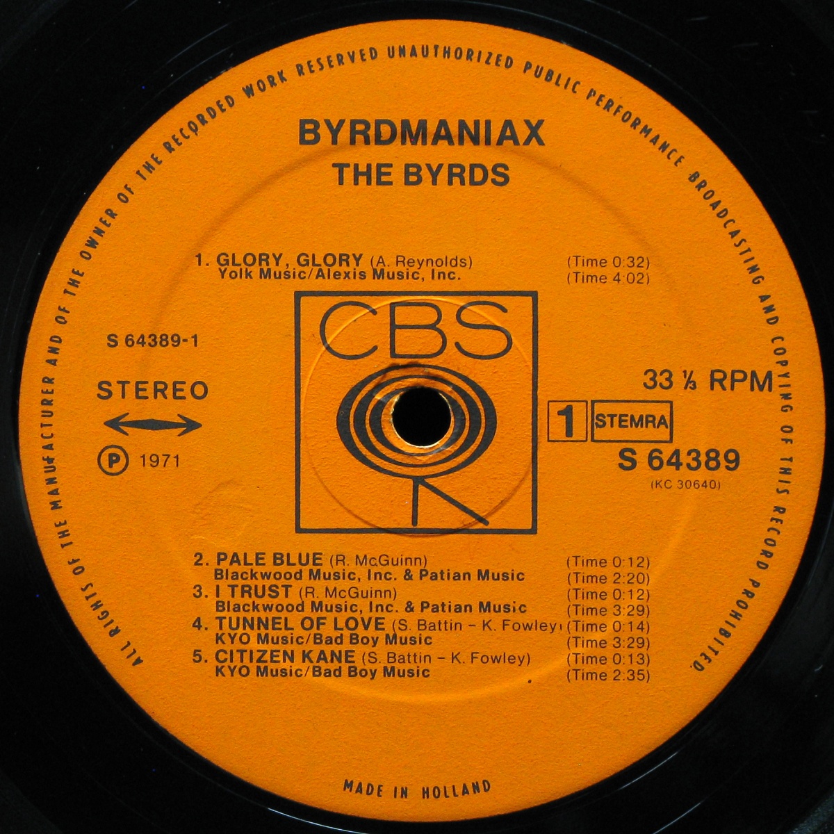 LP Byrds — Byrdmaniax фото 2