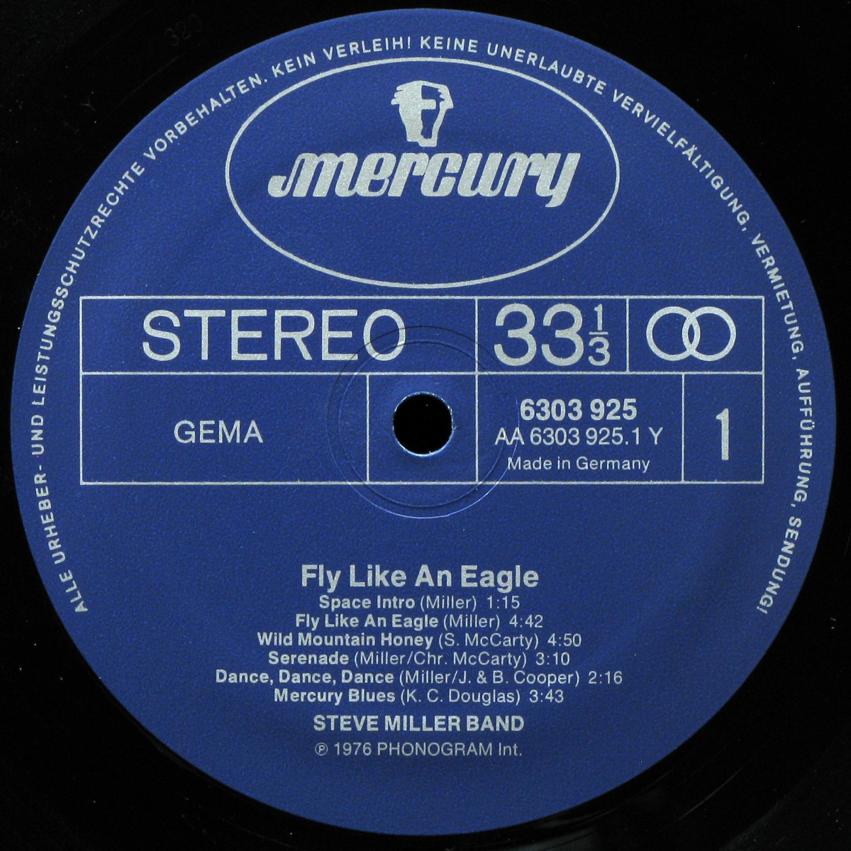 LP Steve Miller Band — Fly Like An Eagle фото 2