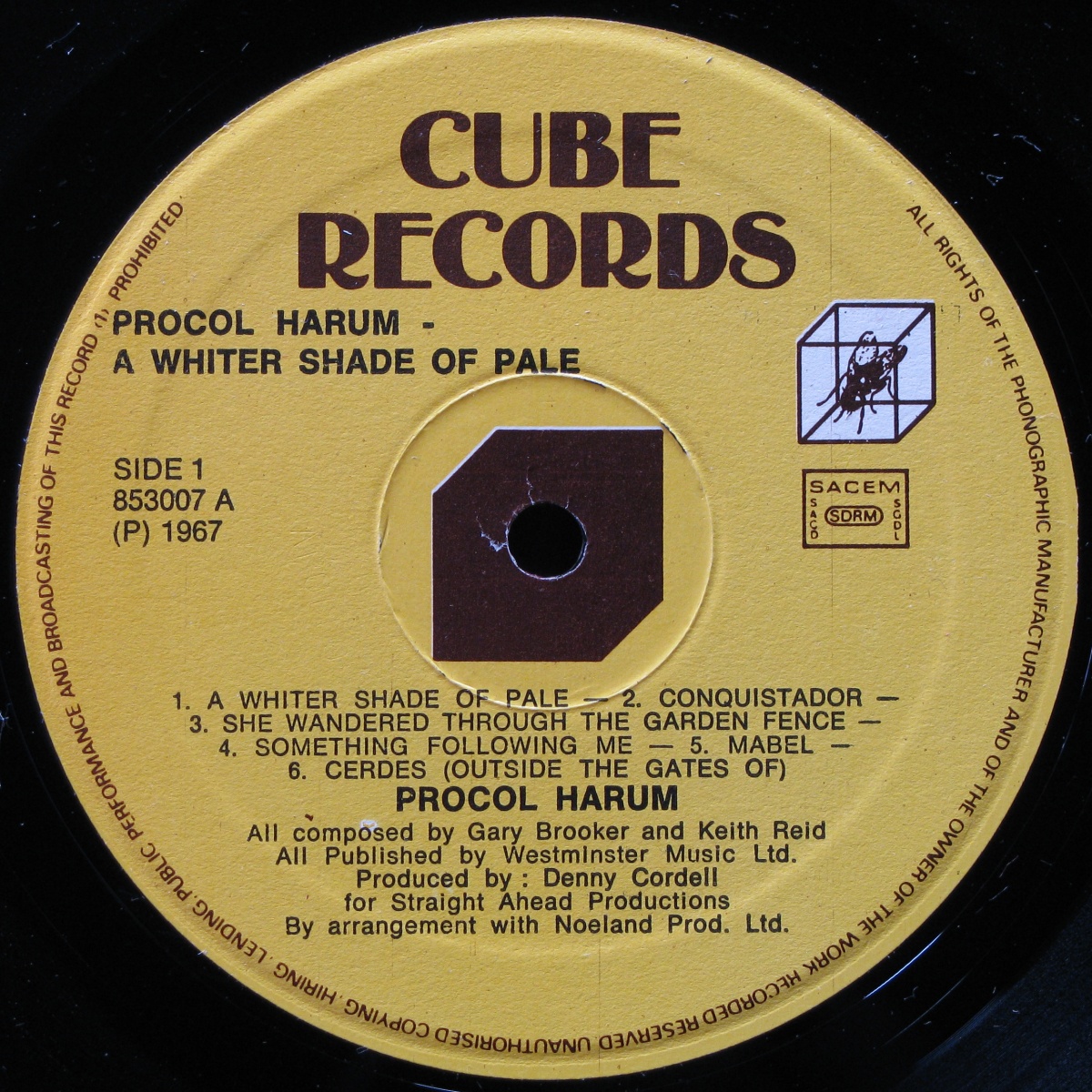 LP Procol Harum — A Whiter Shade Of Pale фото 2