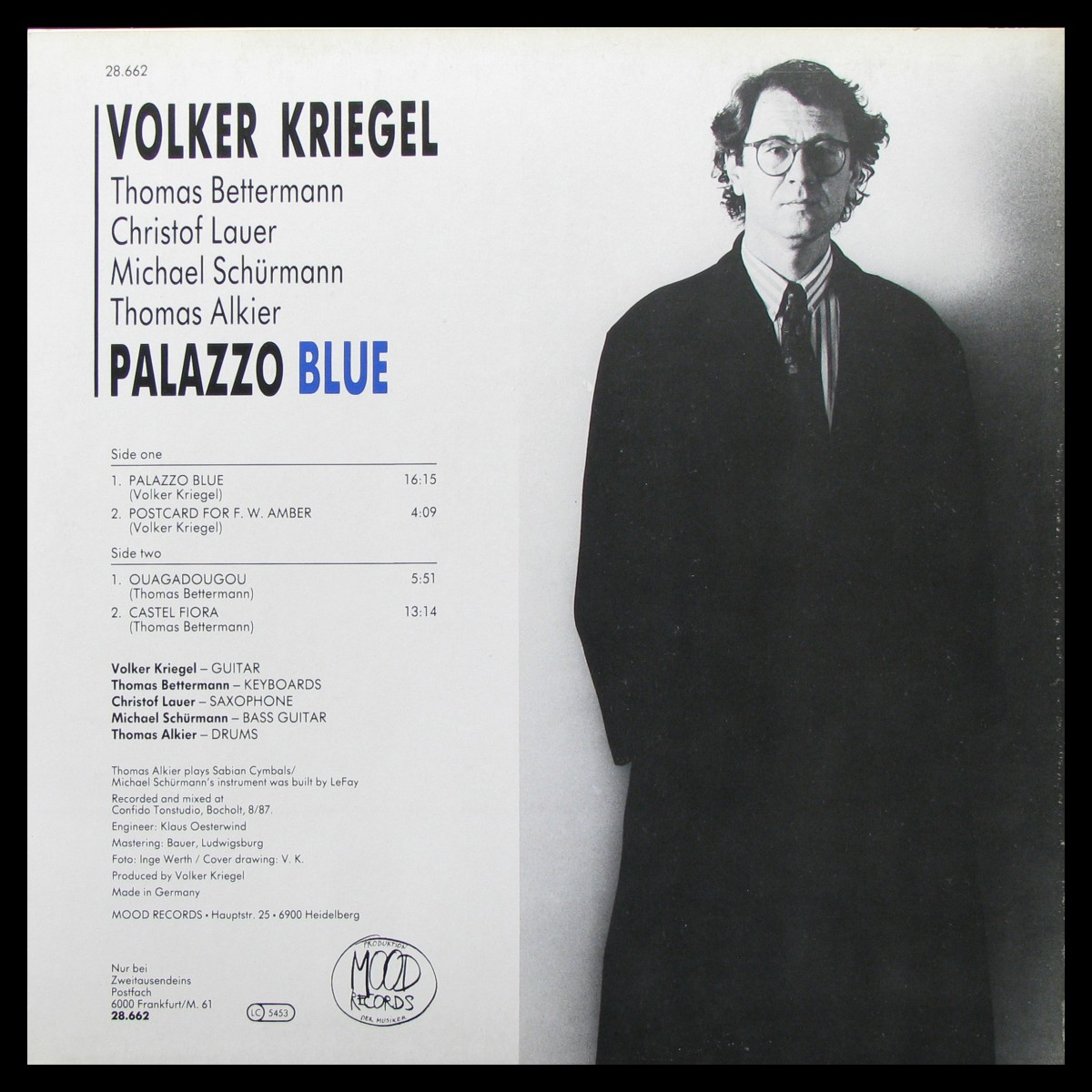 LP Volker Kriegel — Palazzo Blue фото 2