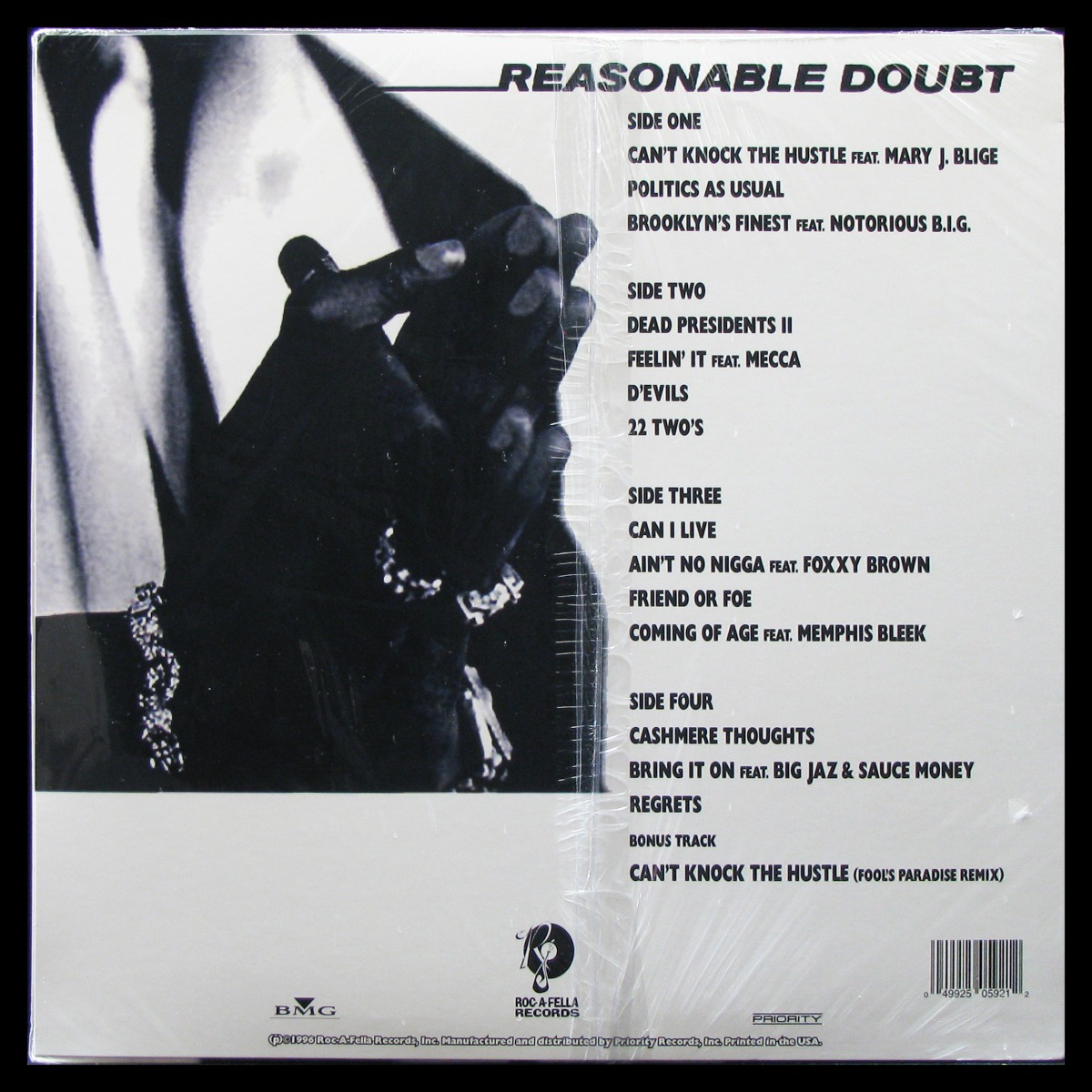 LP Jay-Z — Reasonable Doubt (2LP, coloured vinyl) фото 2
