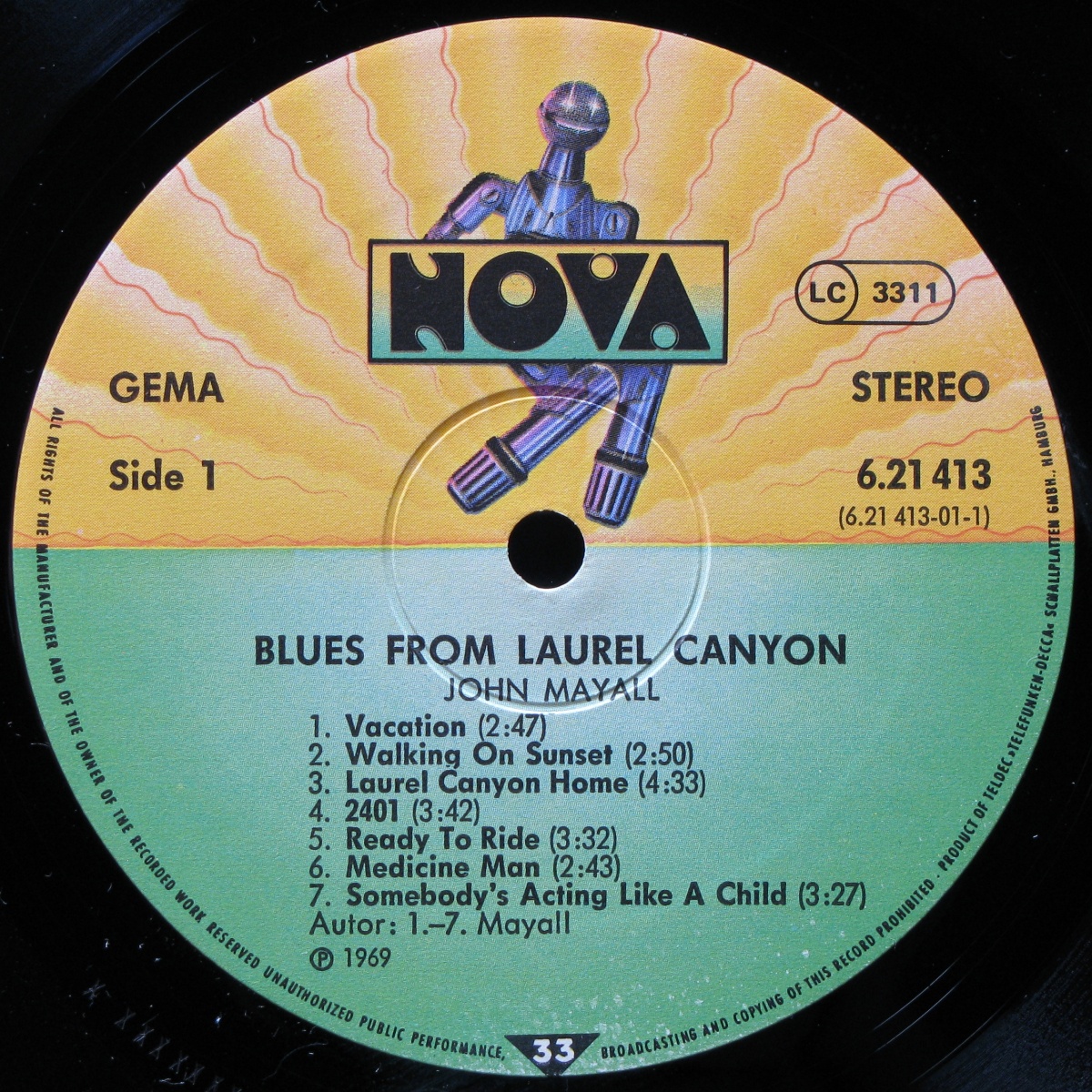 LP John Mayall — Blues From Laurel Canyon фото 2
