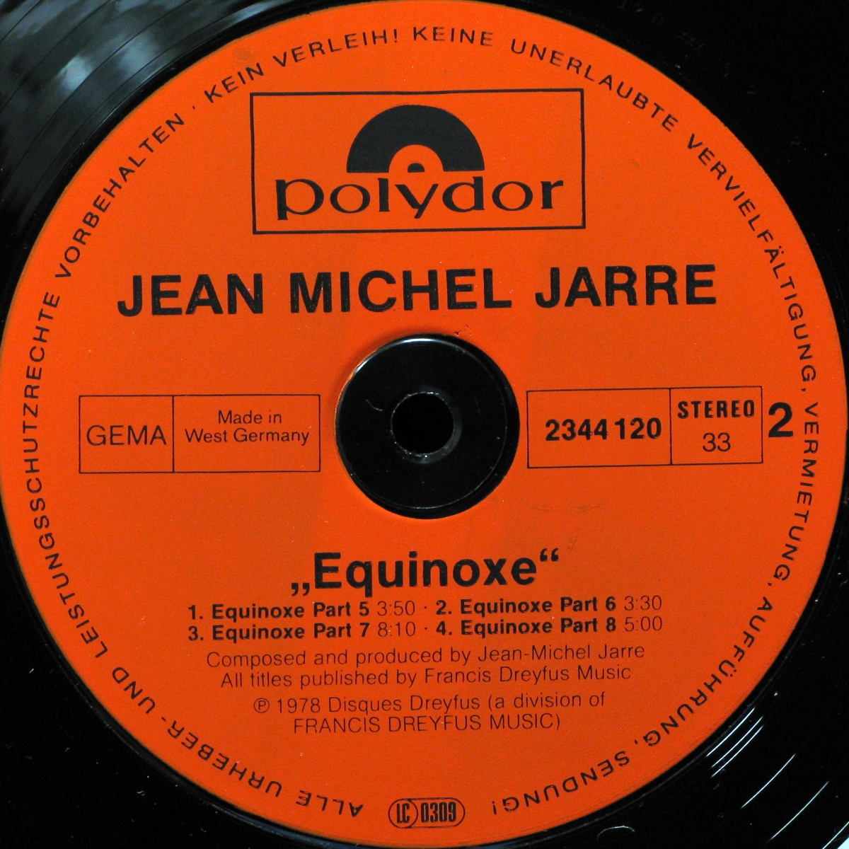 LP Jean Michel Jarre — Equinoxe фото 2