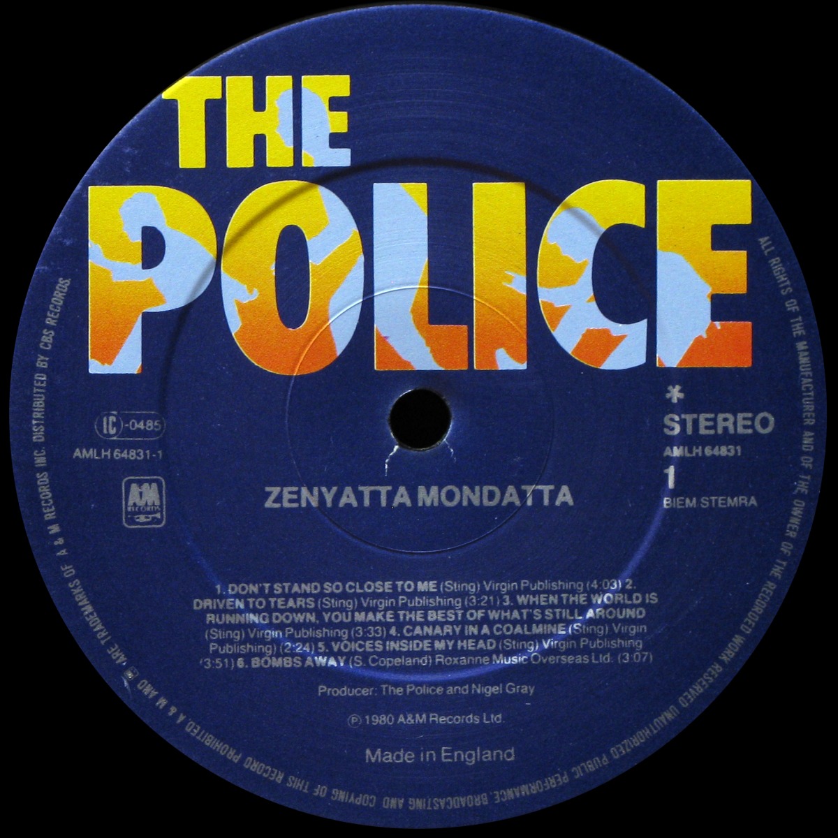 LP Police — Zenyatta Mondatta фото 2