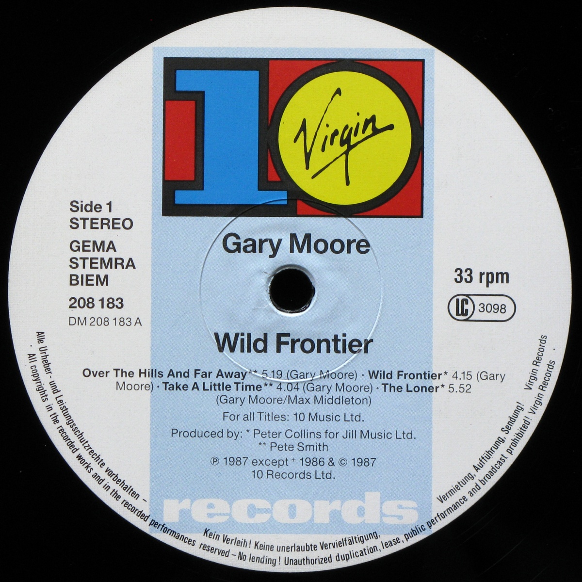 LP Gary Moore — Wild Frontier фото 2