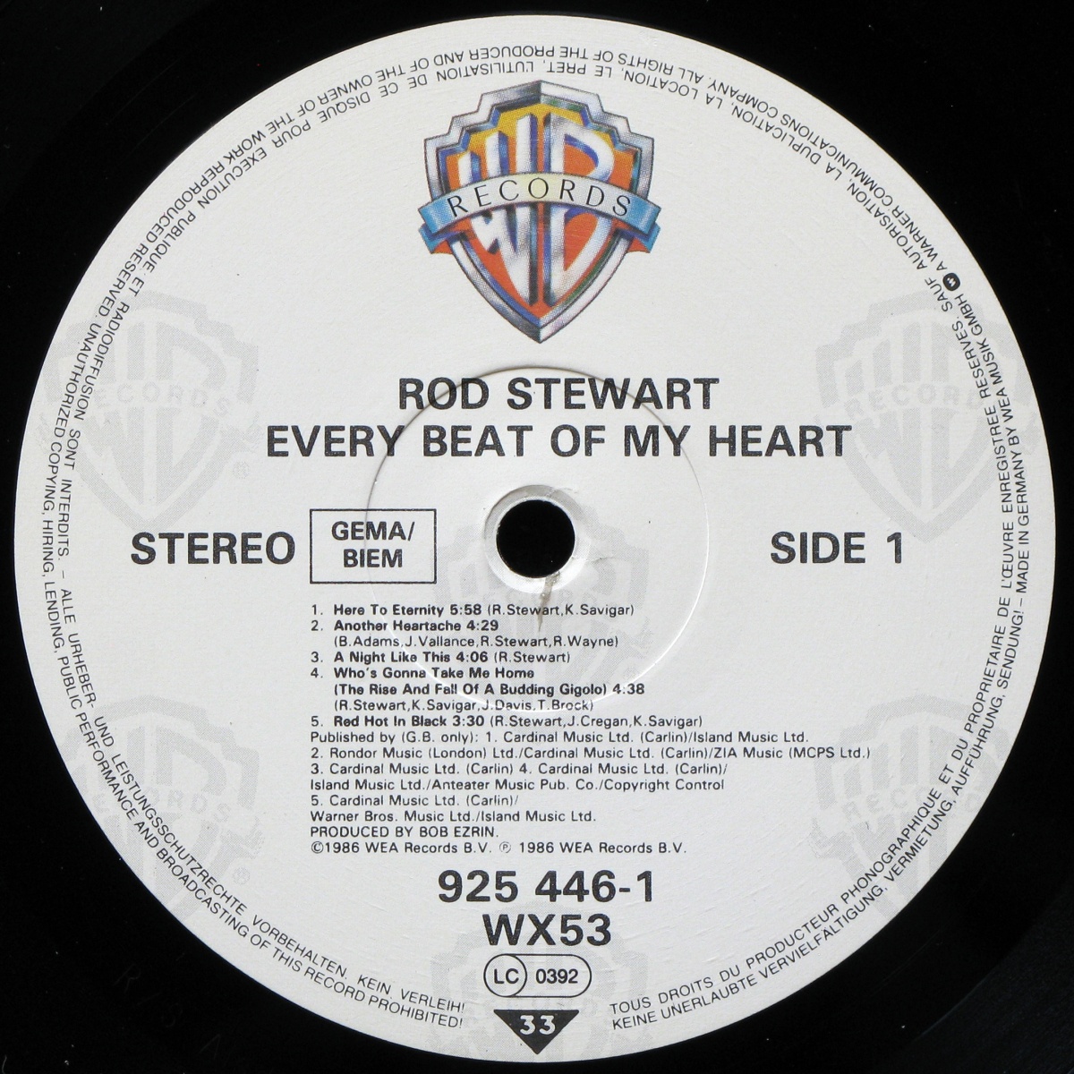 LP Rod Stewart — Every Beat Of My Heart фото 2