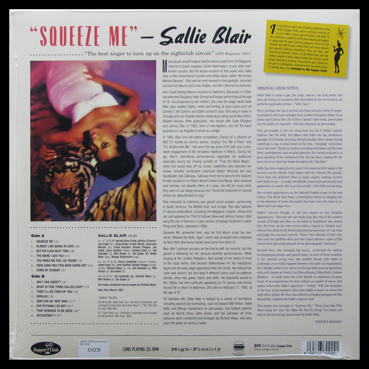 LP Sallie Blair — Squeeze Me фото 2