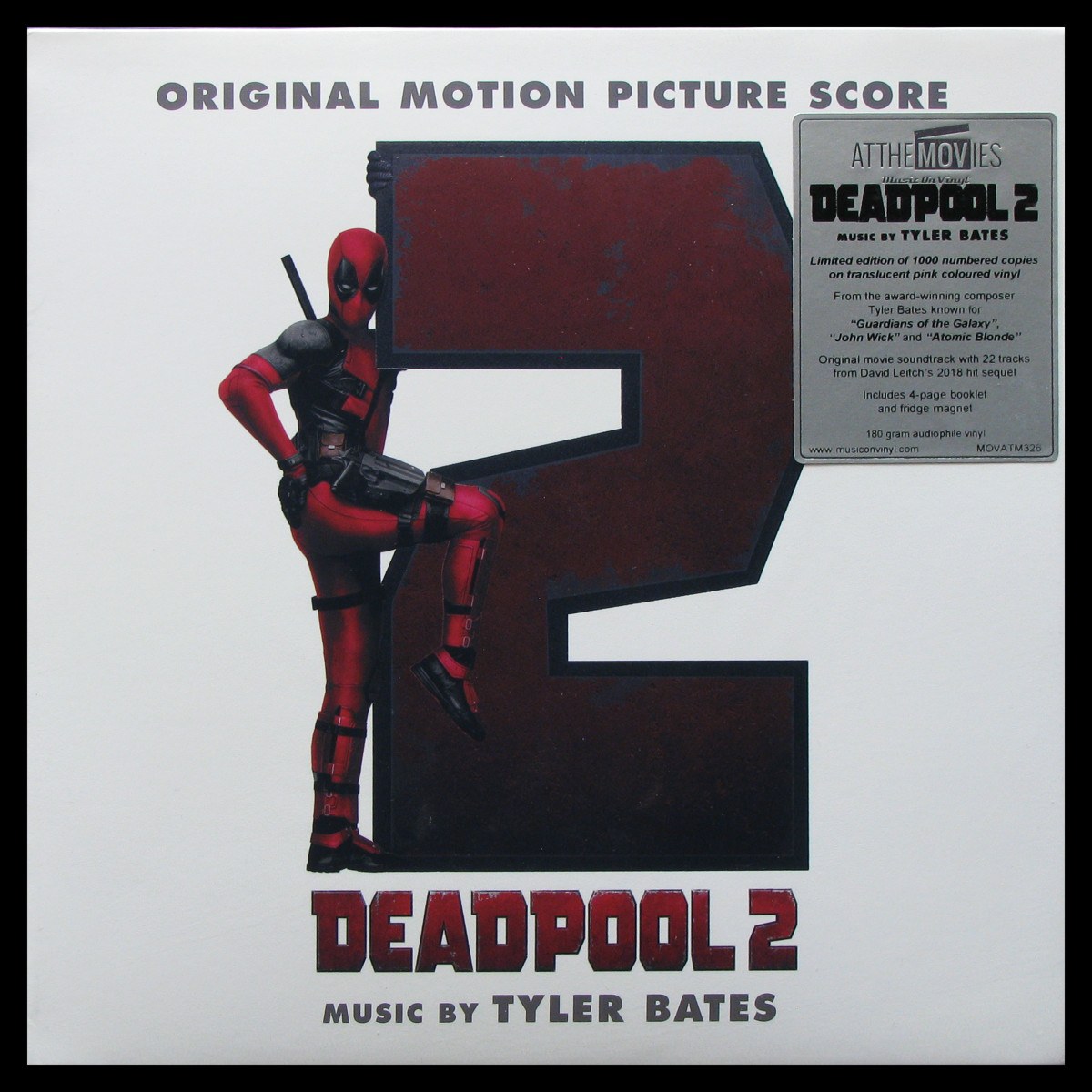 LP Tyler Bates — Deadpool 2 (coloured vinyl, + booklet) фото