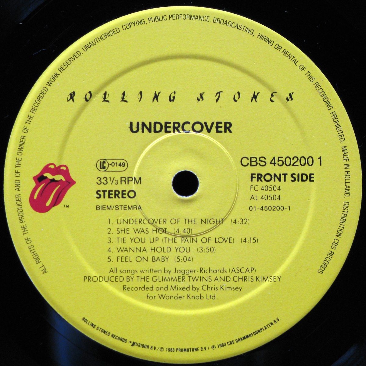 LP Rolling Stones — Undercover фото 2