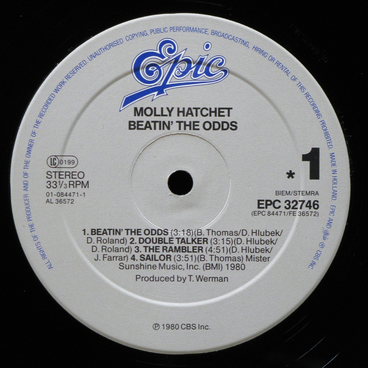 LP Molly Hatchet — Beatin' The Odds фото 2