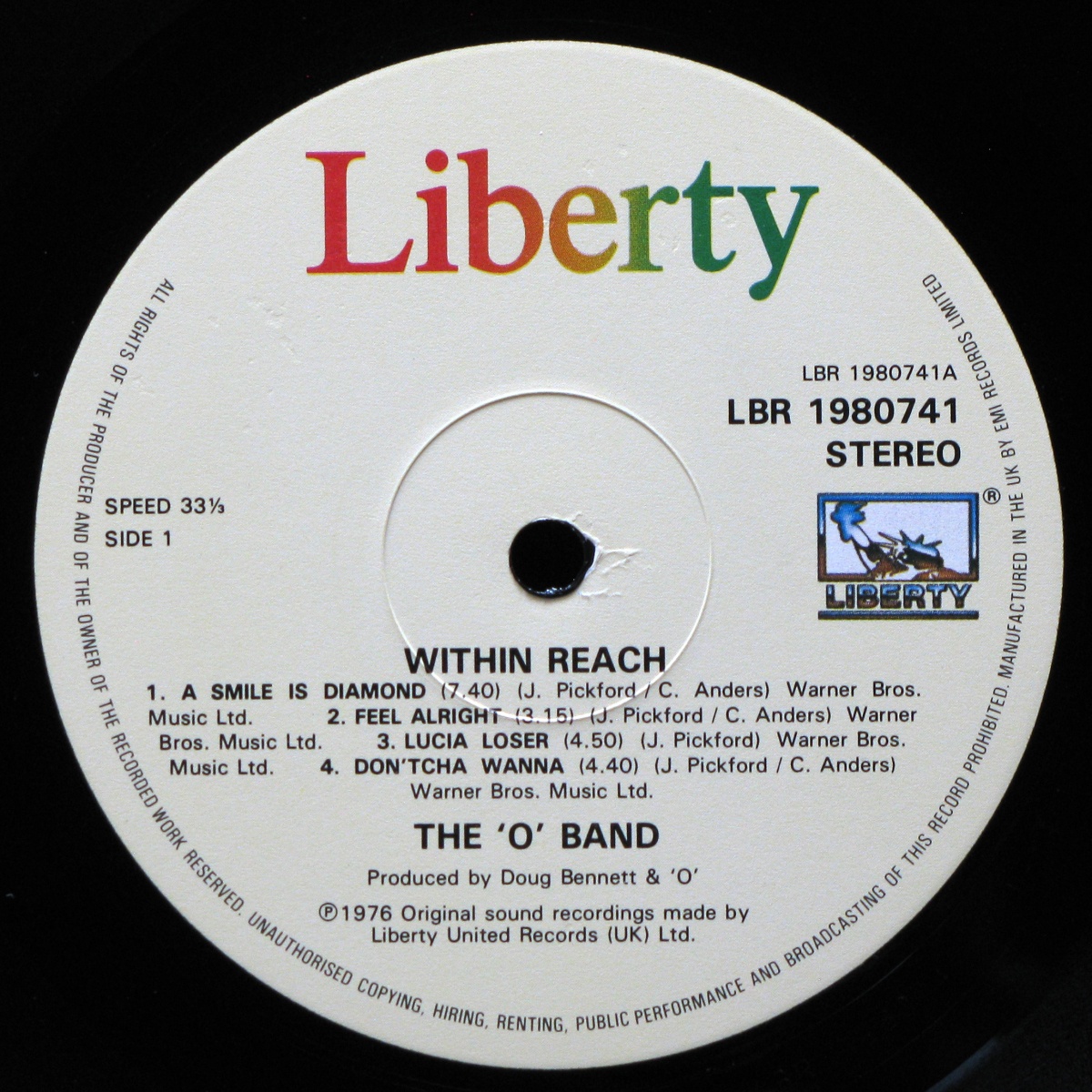 LP A Band Called 'O' — Within Reach фото 2