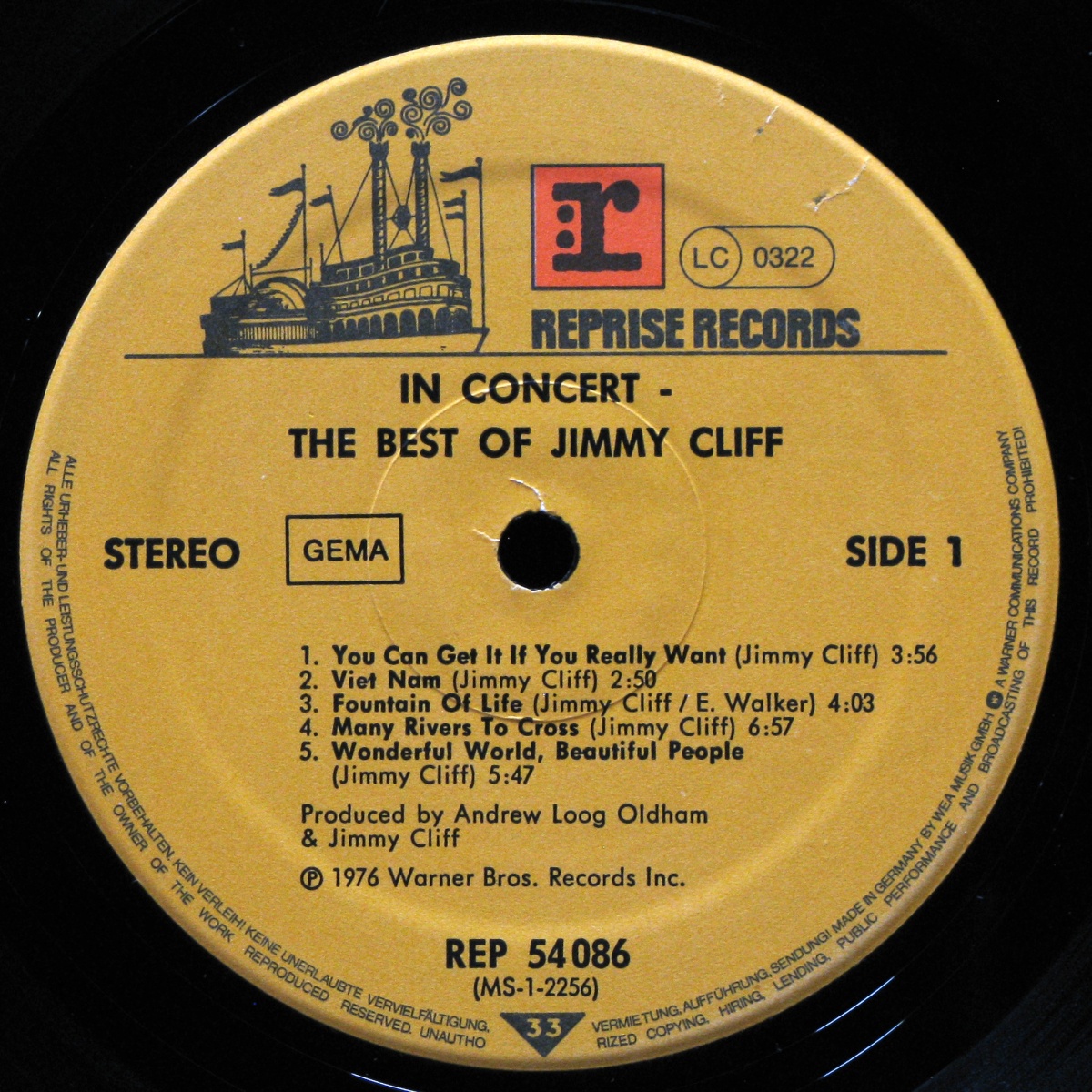 LP Jimmy Cliff — In Concert - Best Of фото 2