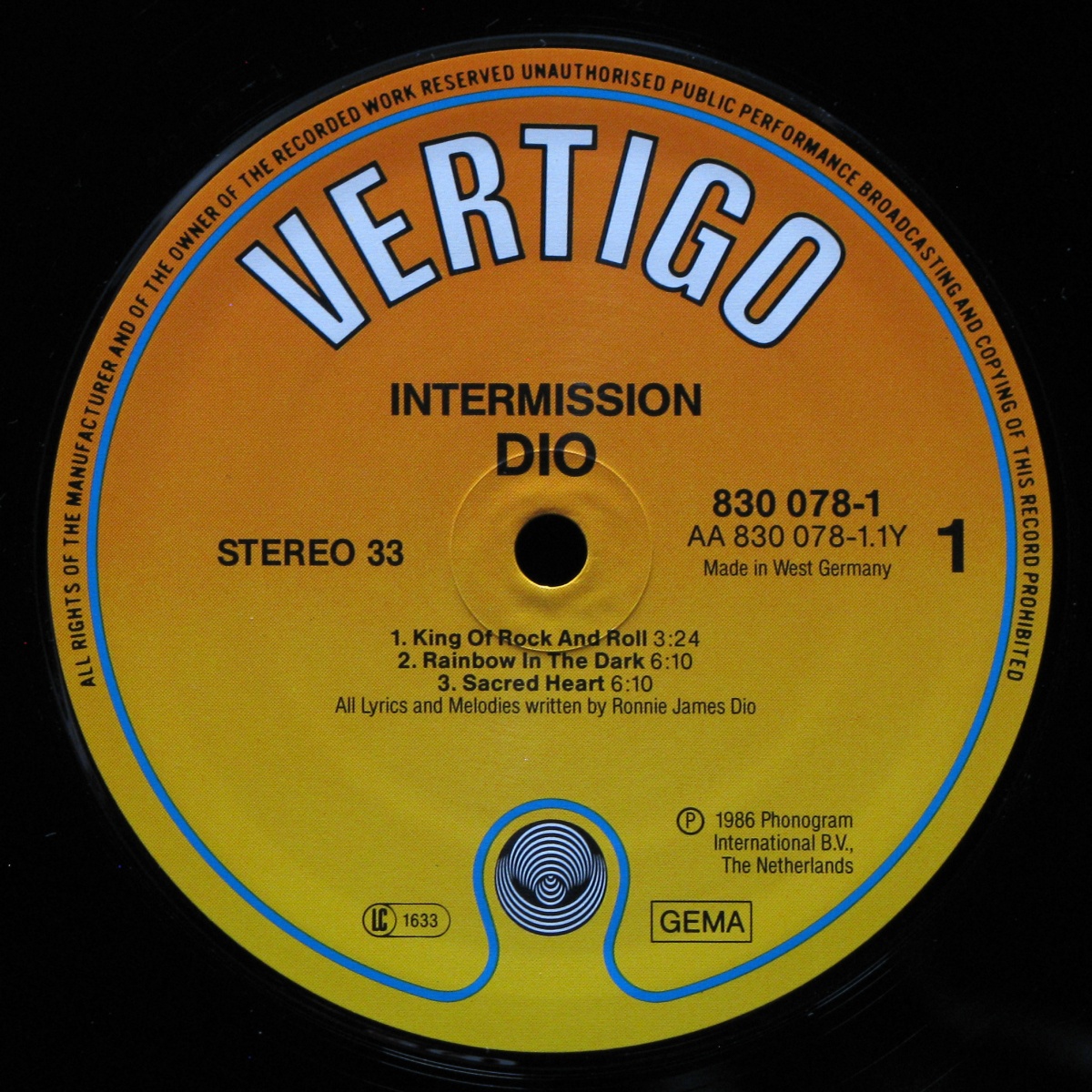 LP Dio — Intermission фото 3