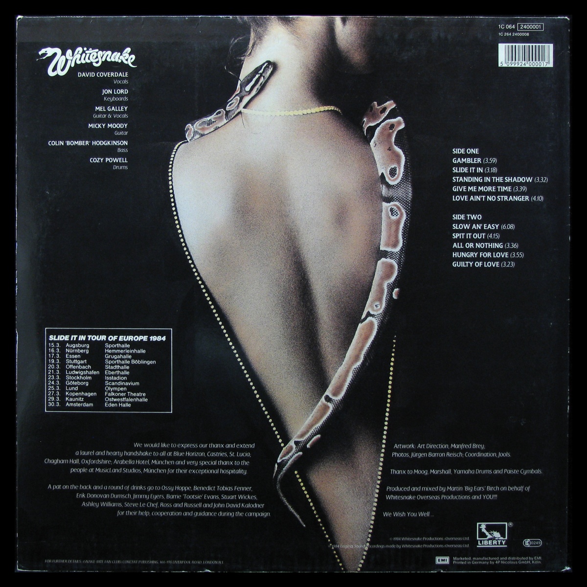 LP Whitesnake — Slide It In фото 2