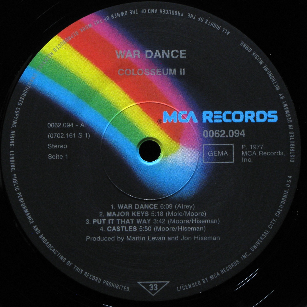 LP Colosseum II — War Dance фото 2