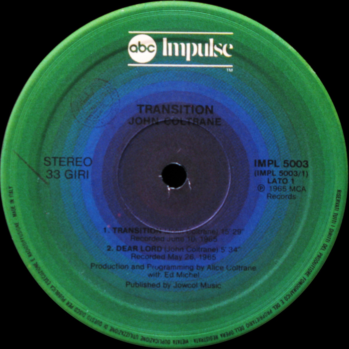 LP John Coltrane — Transition фото 2