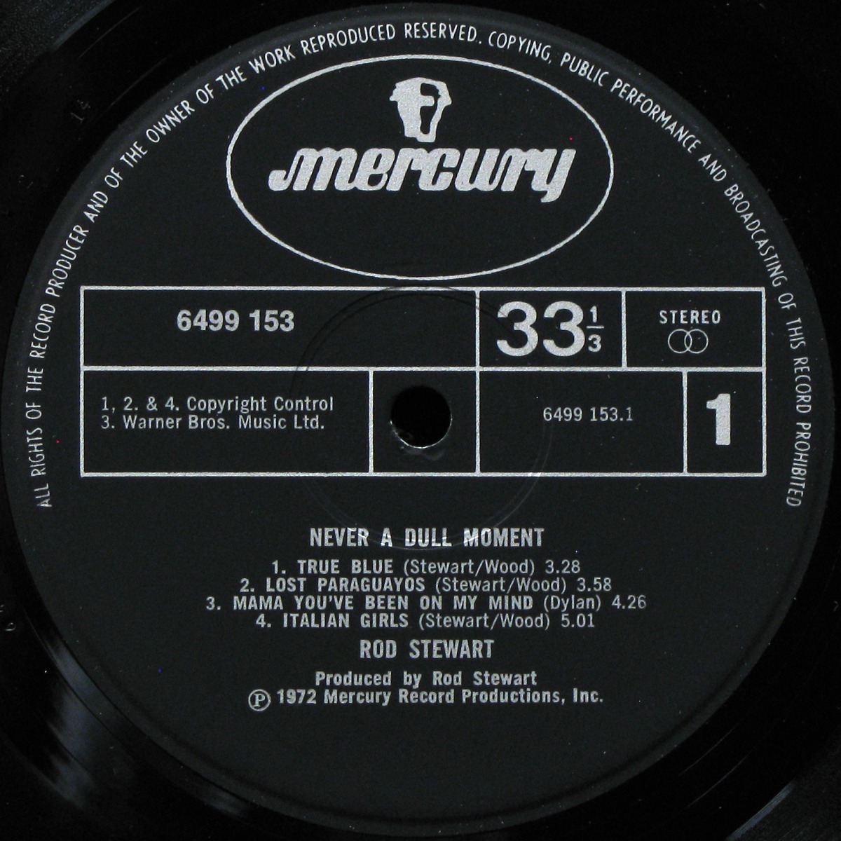 LP Rod Stewart — Never A Dull Moment фото 3