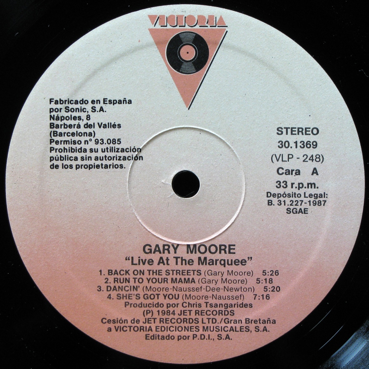 LP Gary Moore — Live At The Marquee фото 2