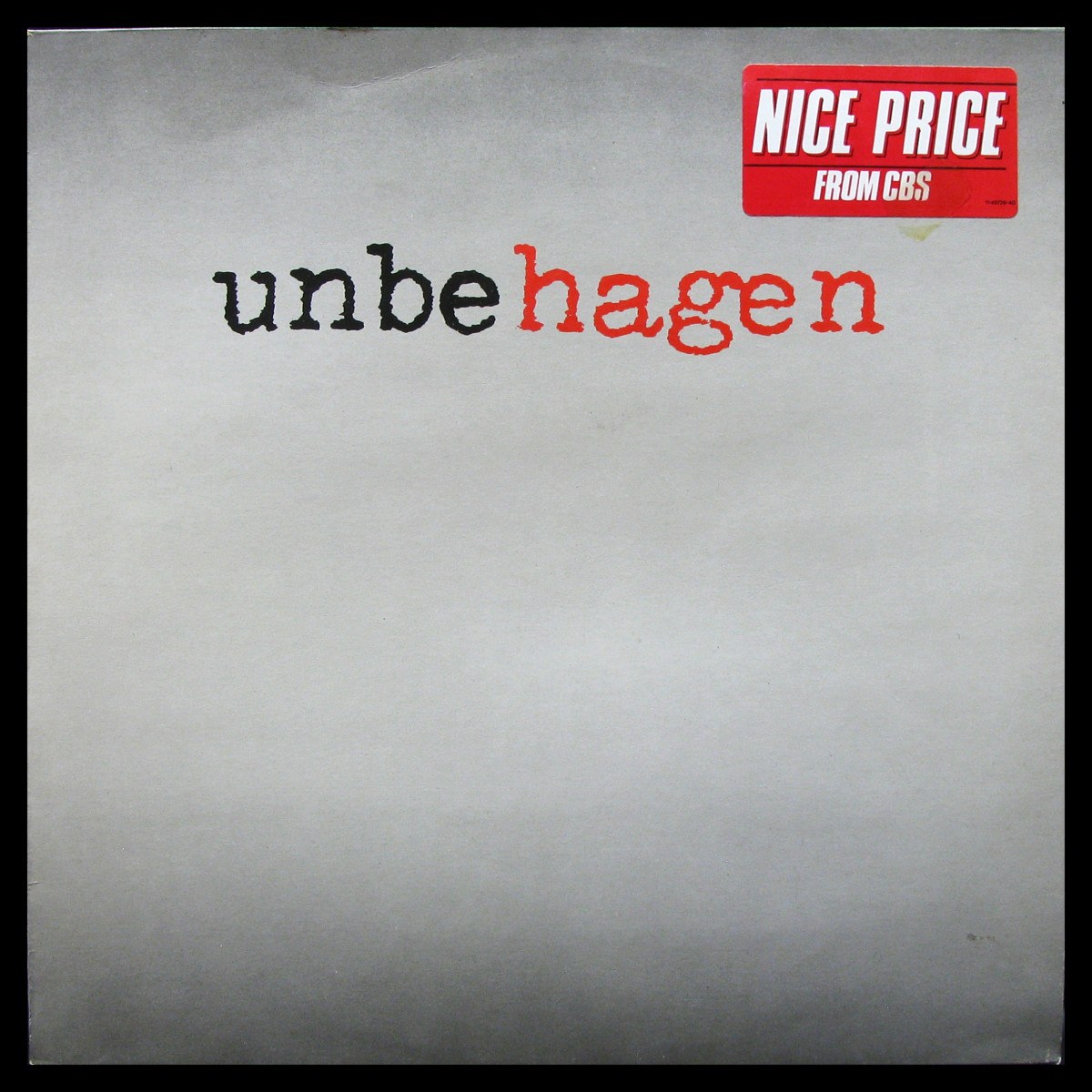 LP Nina Hagen Band — Unbehagen фото