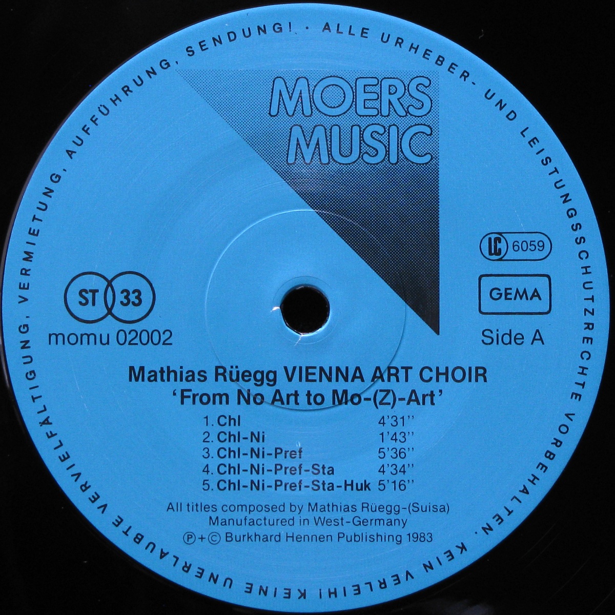 LP Mathias Ruegg / Vienna Art Choir — From No Art To MoZArt фото 2