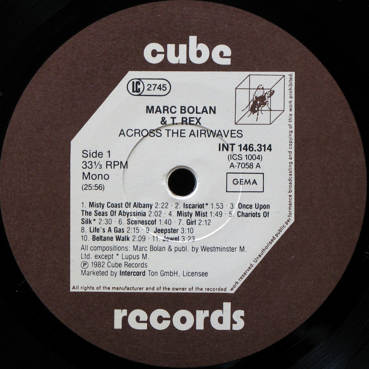 LP Marc Bolan / T.Rex — Across The Airwaves фото 2