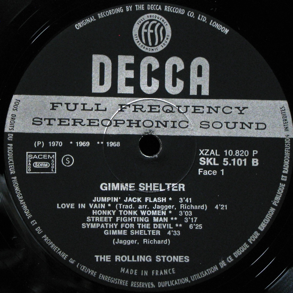 LP Rolling Stones — Gimme Shelter фото 2