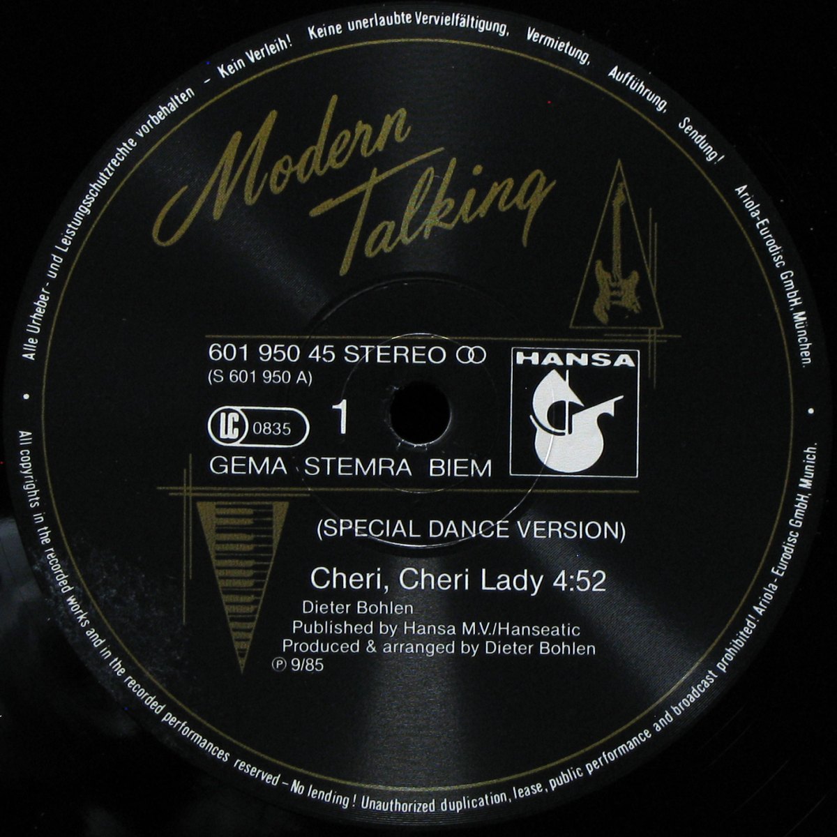 LP Modern Talking — Cheri, Cheri Lady (maxi) фото 2