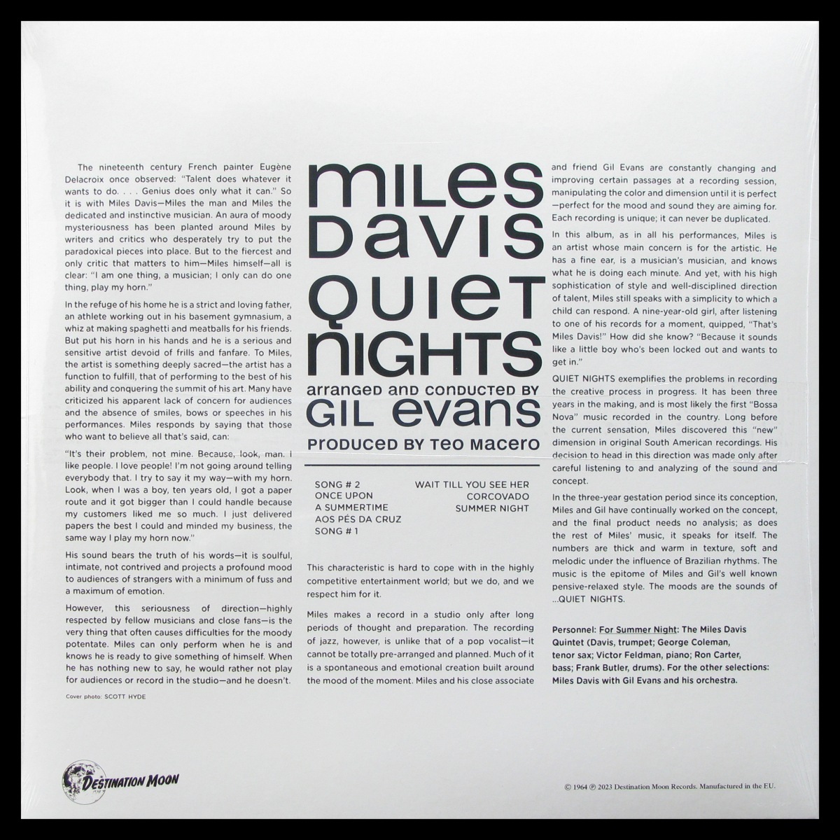 LP Miles Davis — Quiet Nights (coloured vinyl) фото 2