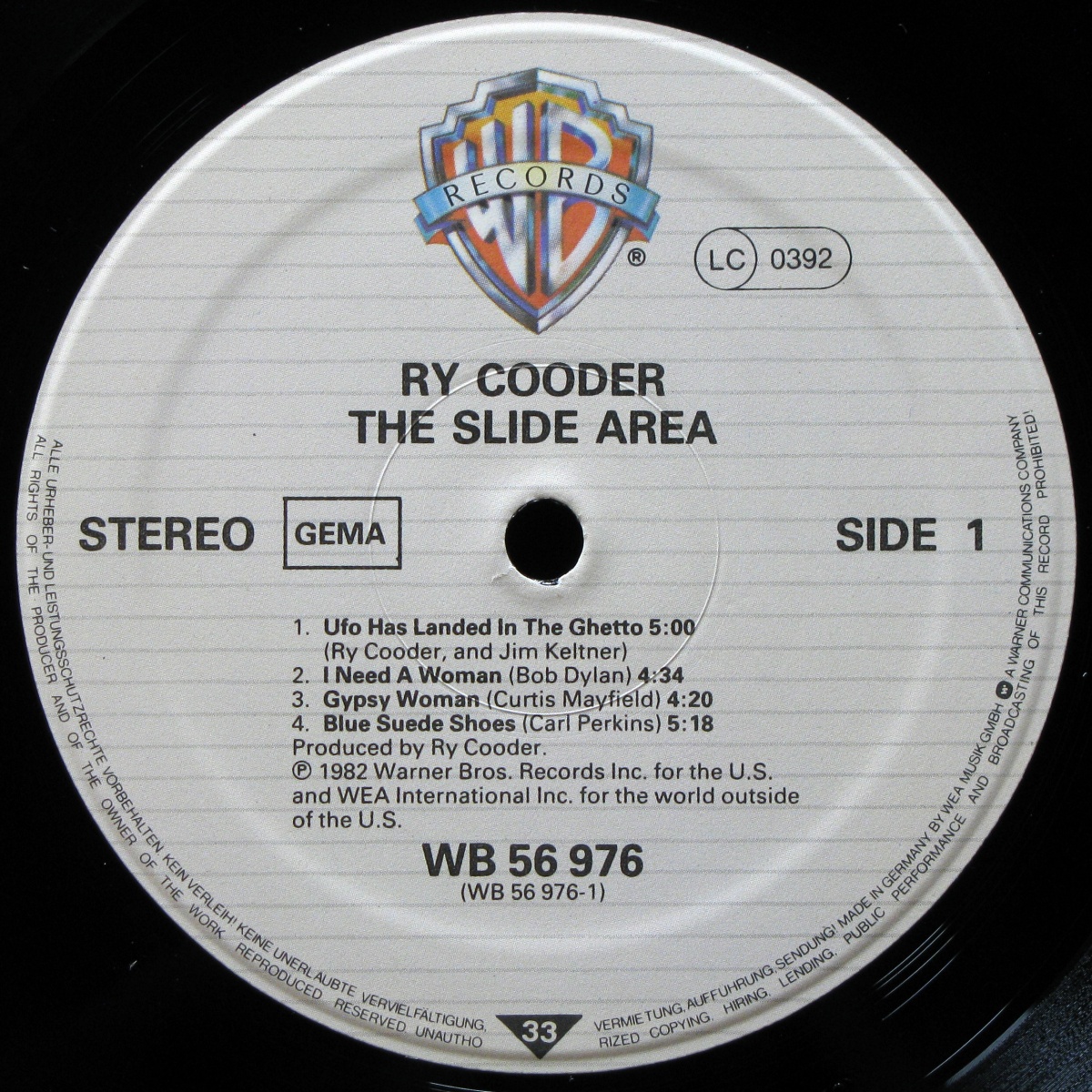 LP Ry Cooder — Slide Area фото 2