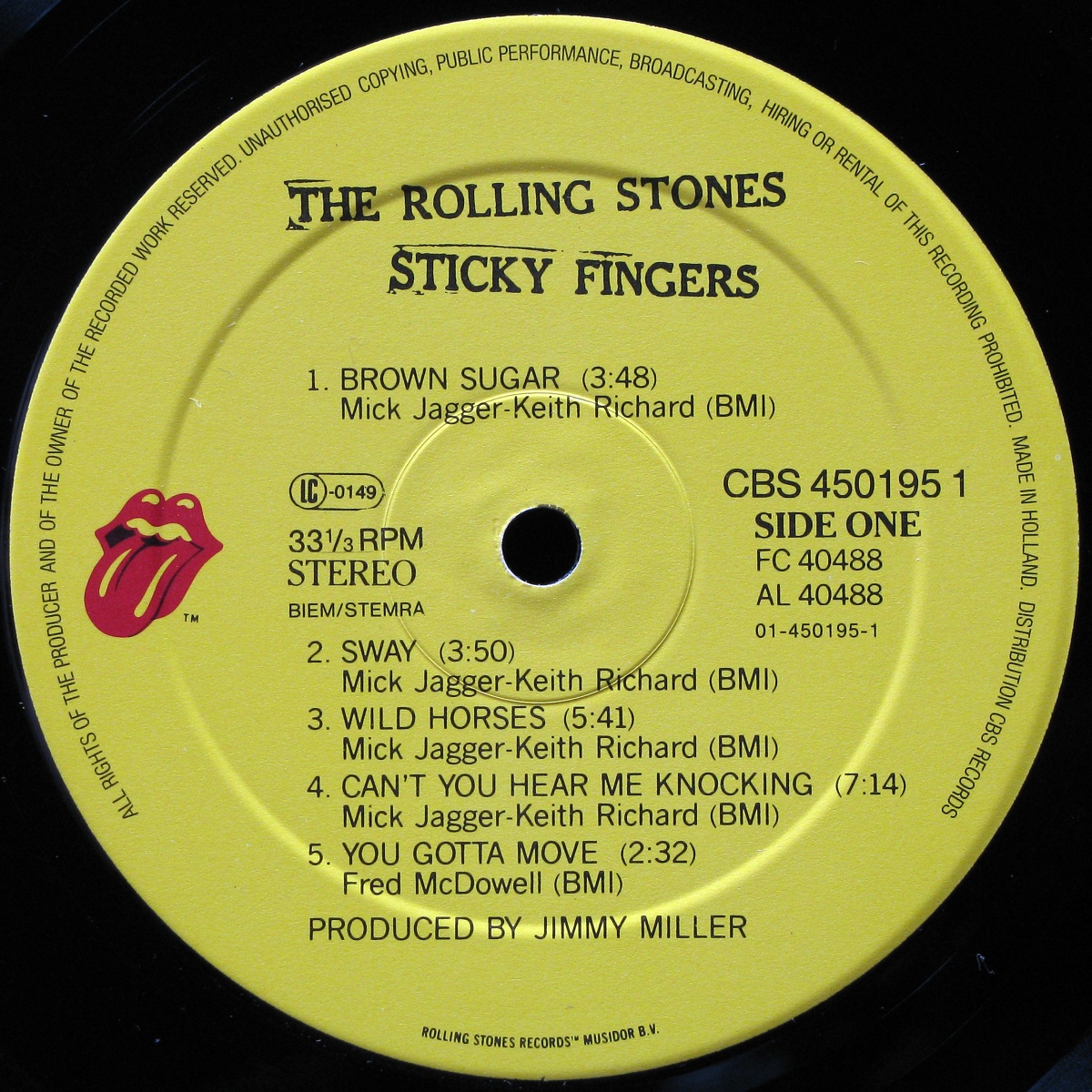 LP Rolling Stones — Sticky Fingers фото 3