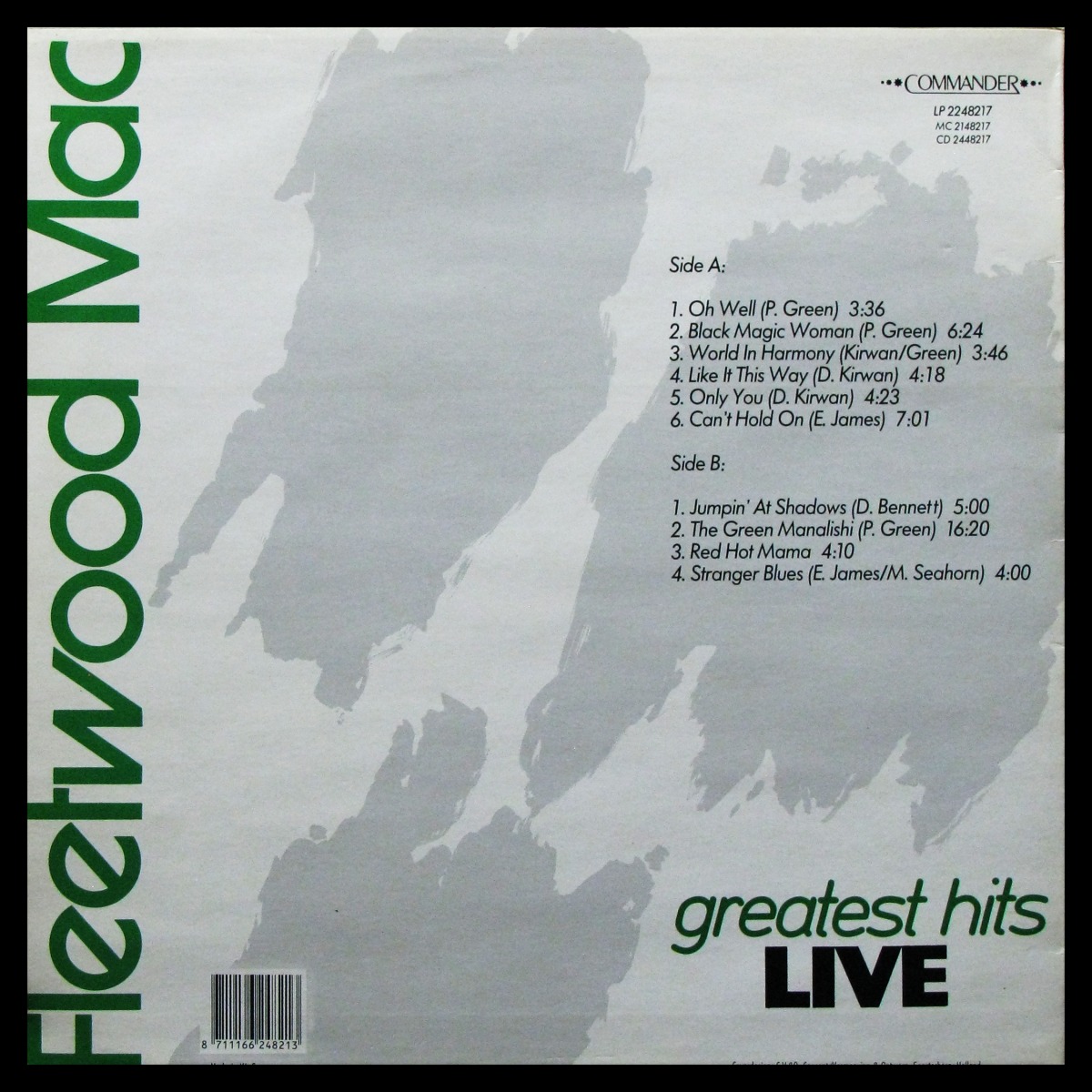 LP Fleetwood Mac — Greatest Hits Live фото 2