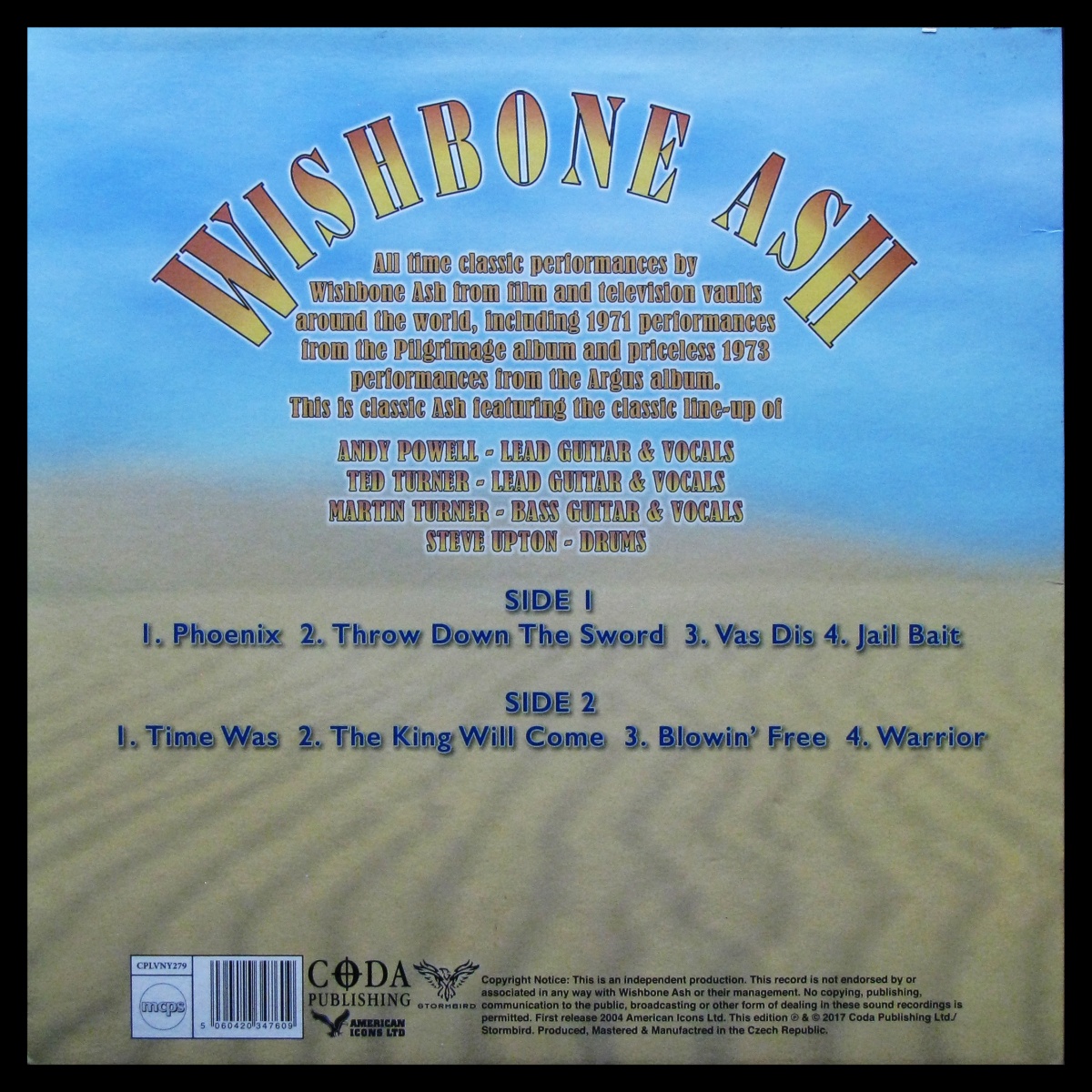 LP Wishbone Ash — Across The Airwaves, The Legendary Broadcasts (coloured vinyl) фото 2