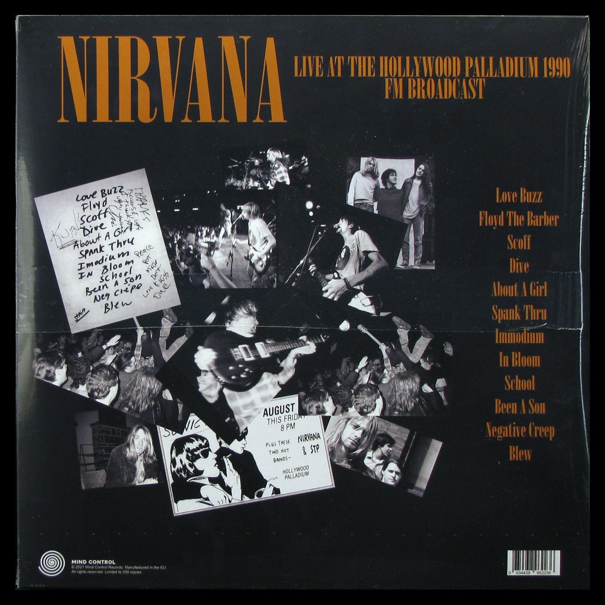 LP Nirvana — California Uber Alles (Live At The Hollywood Palladium 1990 FM Broadcast) фото 2