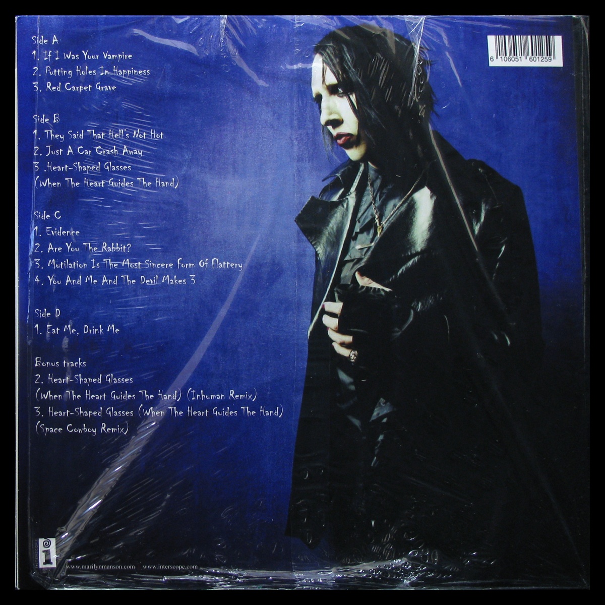 LP Marilyn Manson — Eat Me, Drink Me (red marble vinyl, 2LP) фото 2