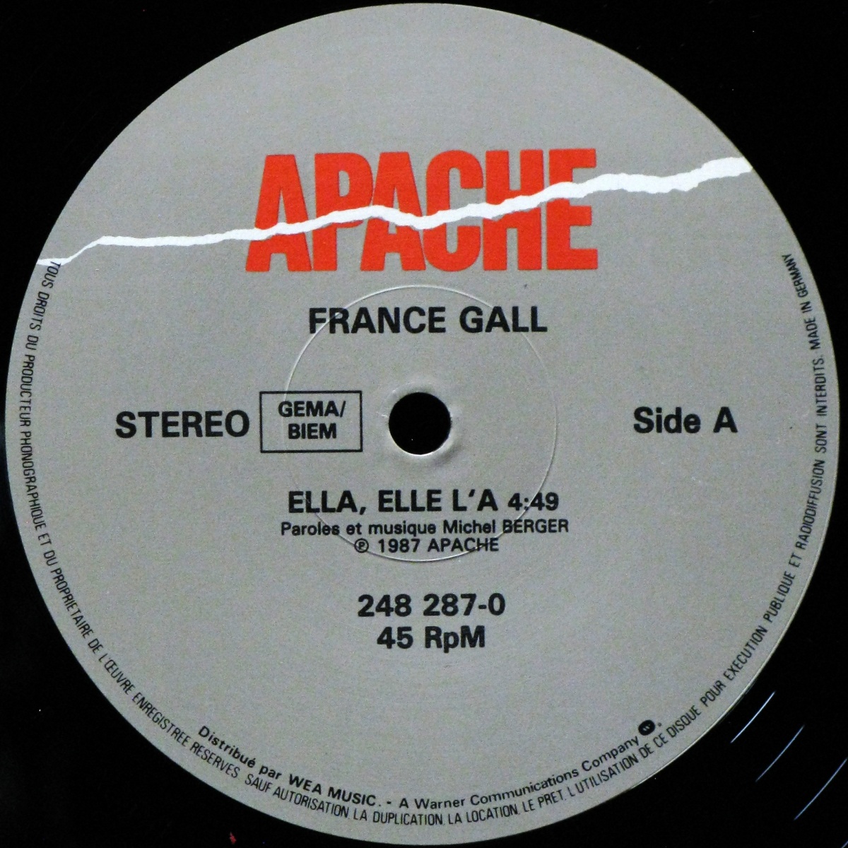 LP France Gall — Ella Elle L'A (maxi) фото 2