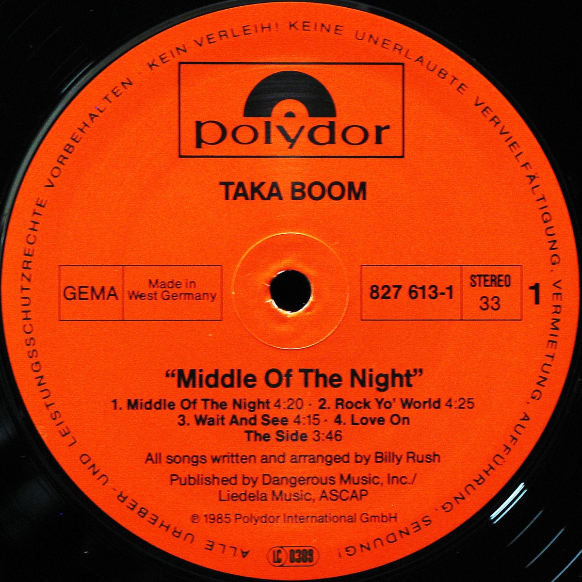 LP Taka Boom — Middle Of The Night фото 2