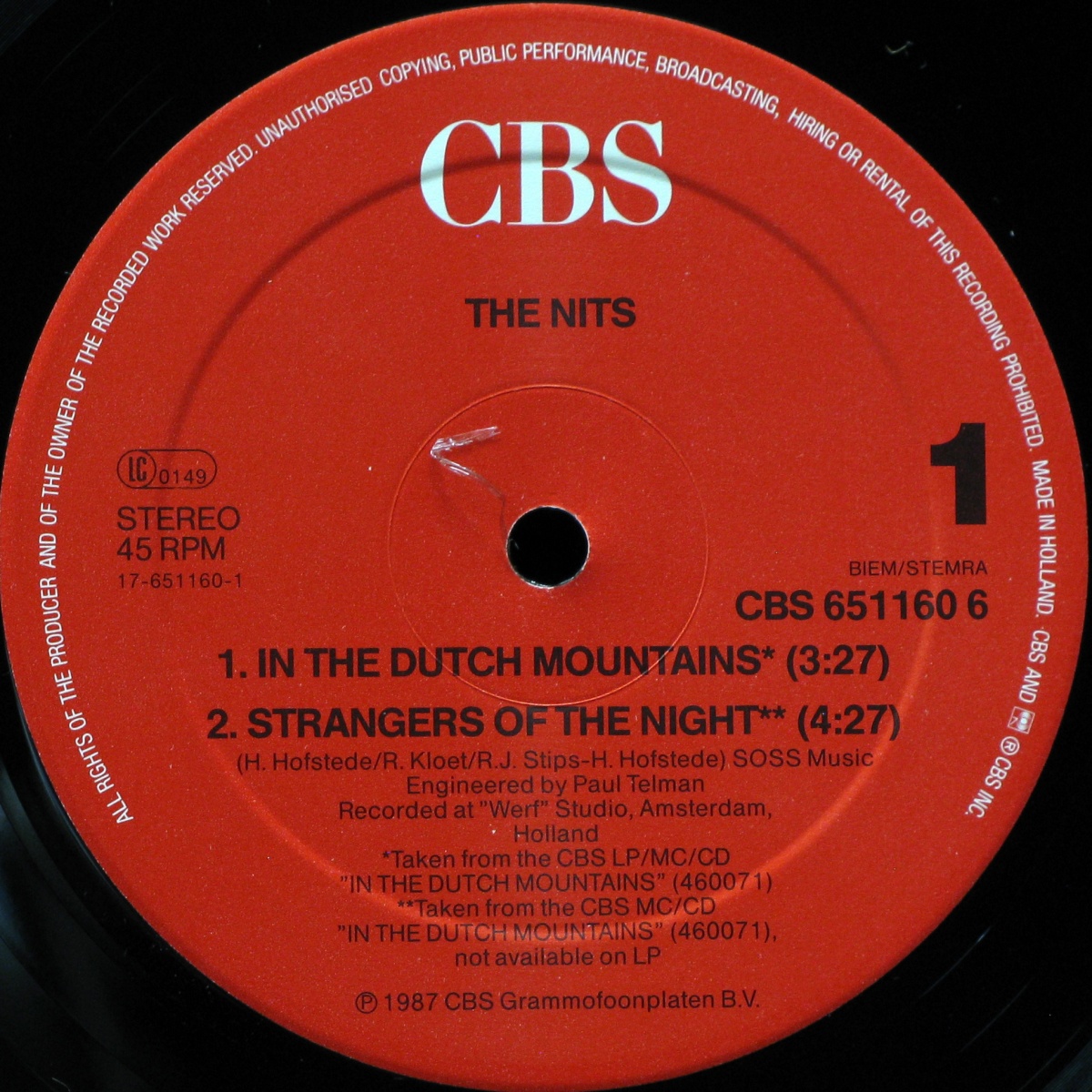 LP Nits — In The Dutch Mountains (maxi) фото 2