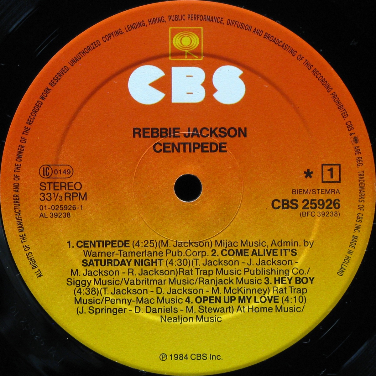 LP Rebbie Jackson — Centipede фото 2