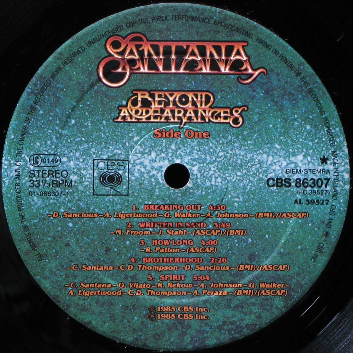 LP Santana — Beyond Appearances фото 2