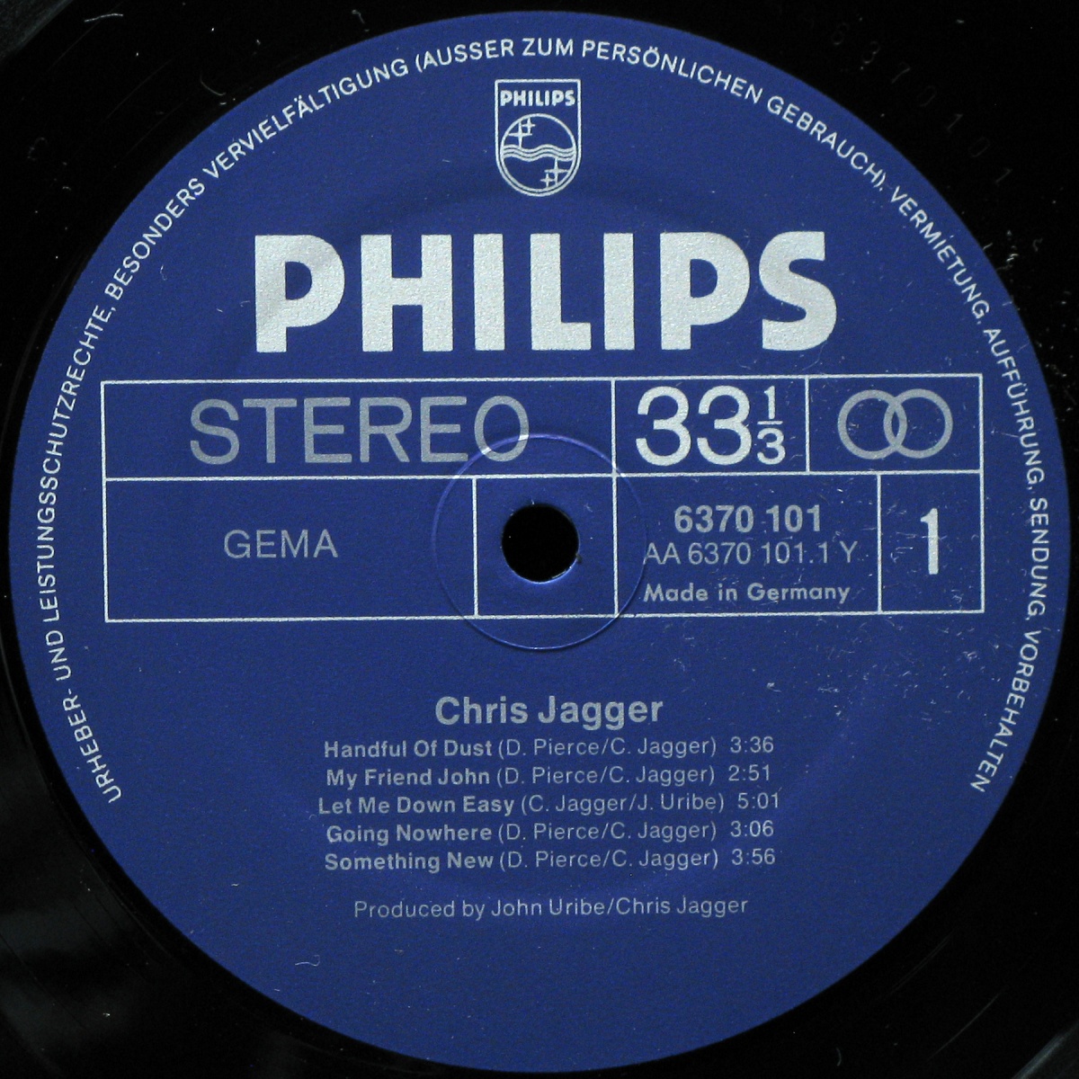 LP Chris Jagger — Chris Jagger (1973) фото 3