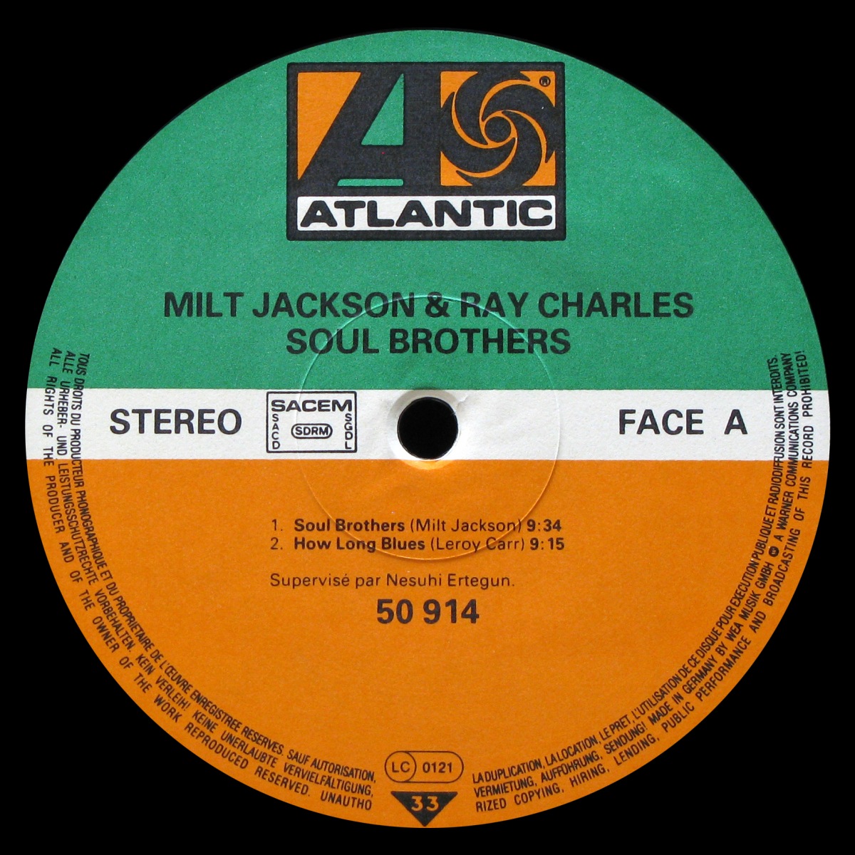 LP Milt Jackson / Ray Charles — Soul Brothers фото 2