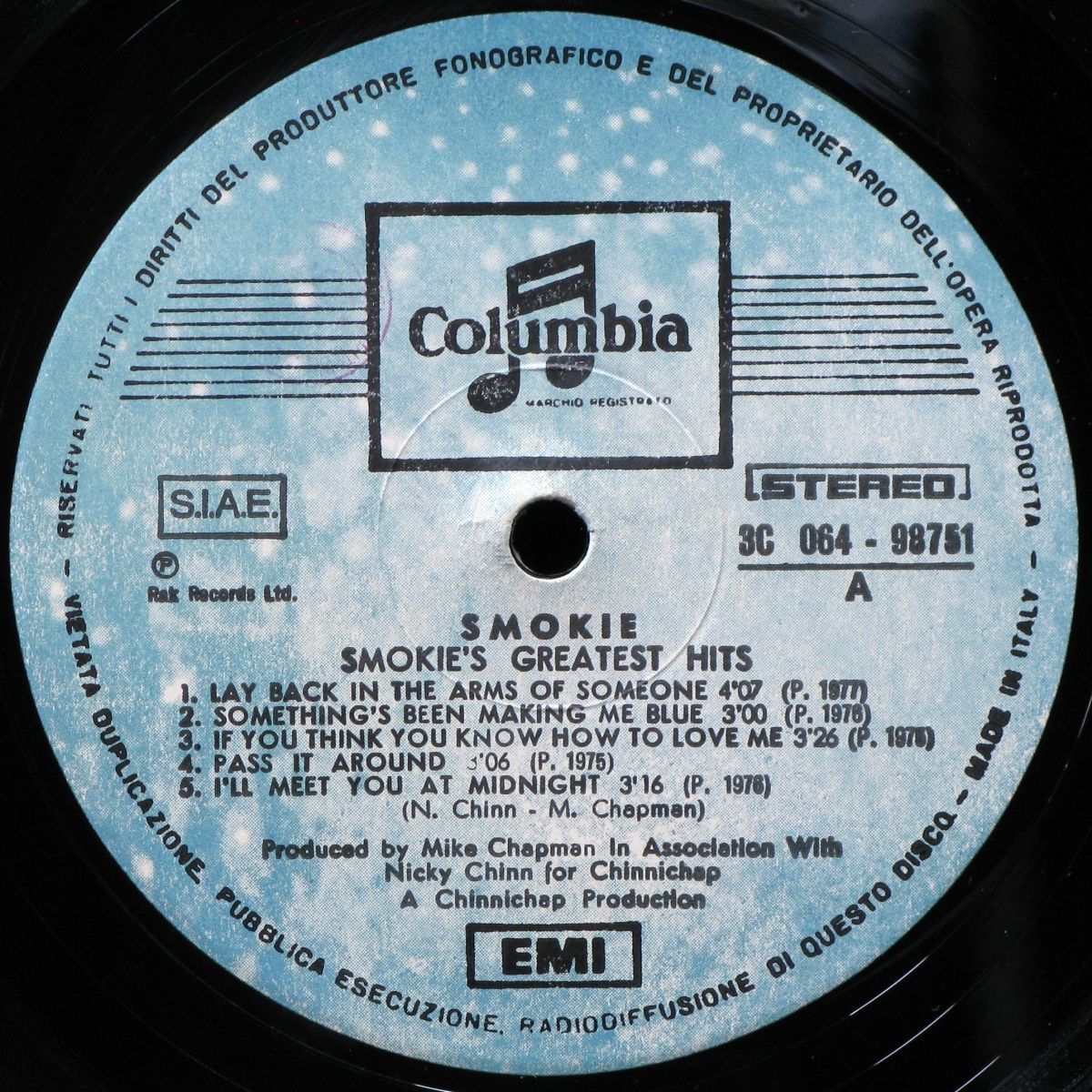 LP Smokie — Greatest Hits (1977) фото 2