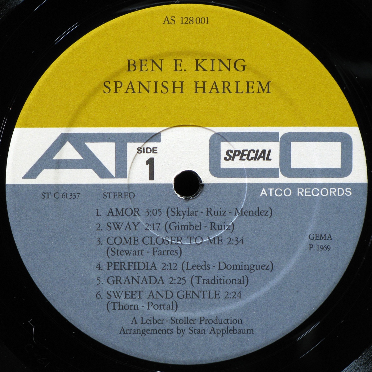 LP Ben E. King — Spanish Harlem фото 2