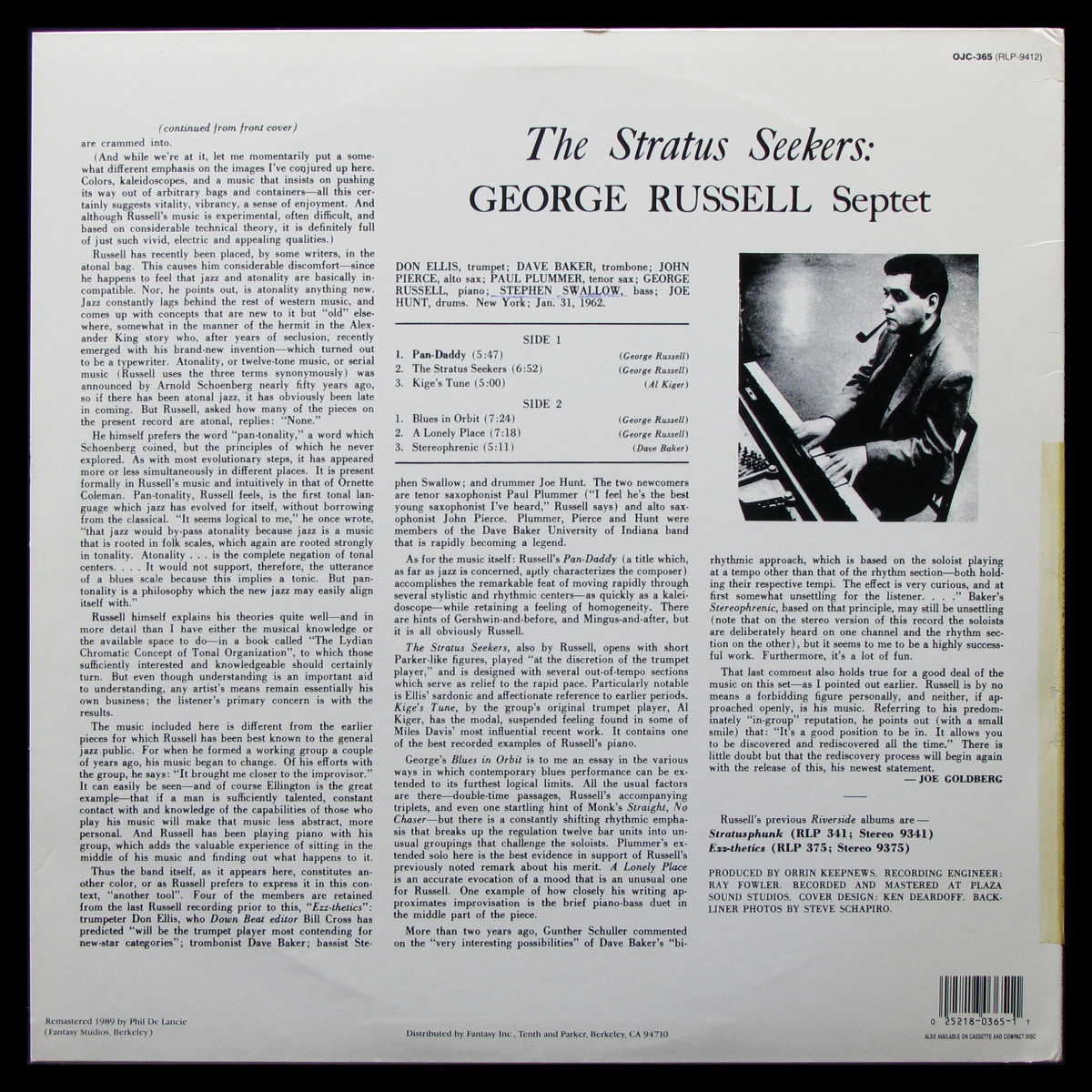 LP George Russell Septet — Stratus Seekers фото 2