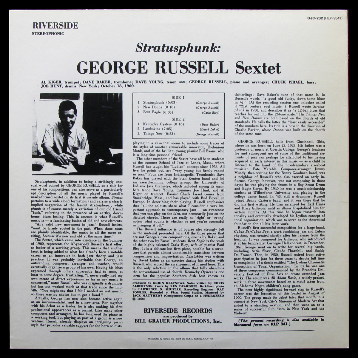 LP George Russell Sextet — Stratusphunk фото 2